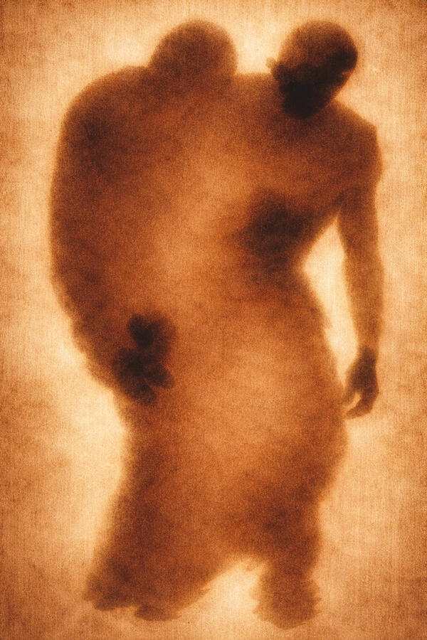 The Shape Endurance Leaves BehindPyrography (fire on wood)91 × 122 cm2026