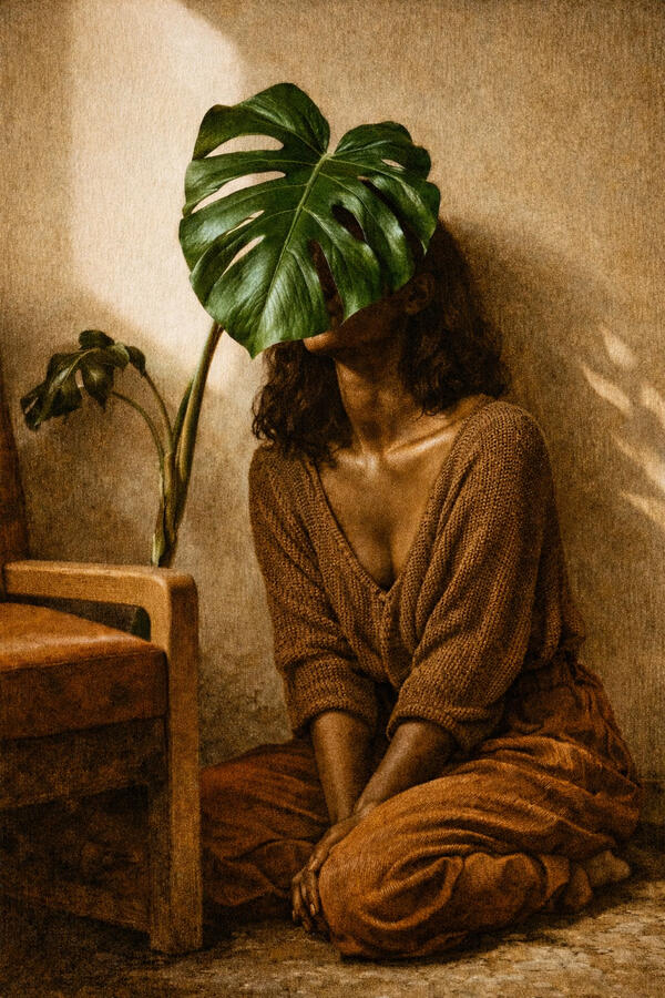 Green unseen ii Drawn with fire, razor blades on wood 91cm × 122 cm 2026