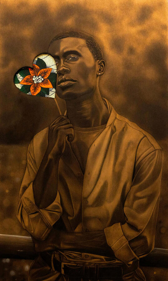 Untitled Pyrography 30 x 36 inches 2021