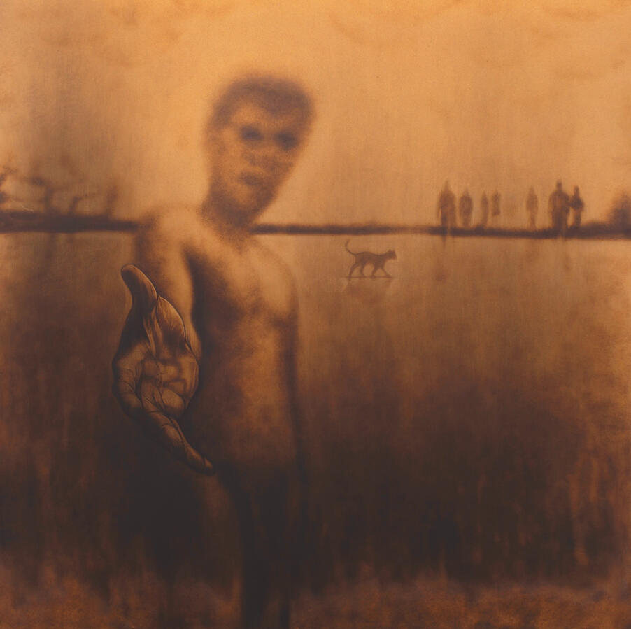 Hineni Hineni Pyrography (fire on wood)