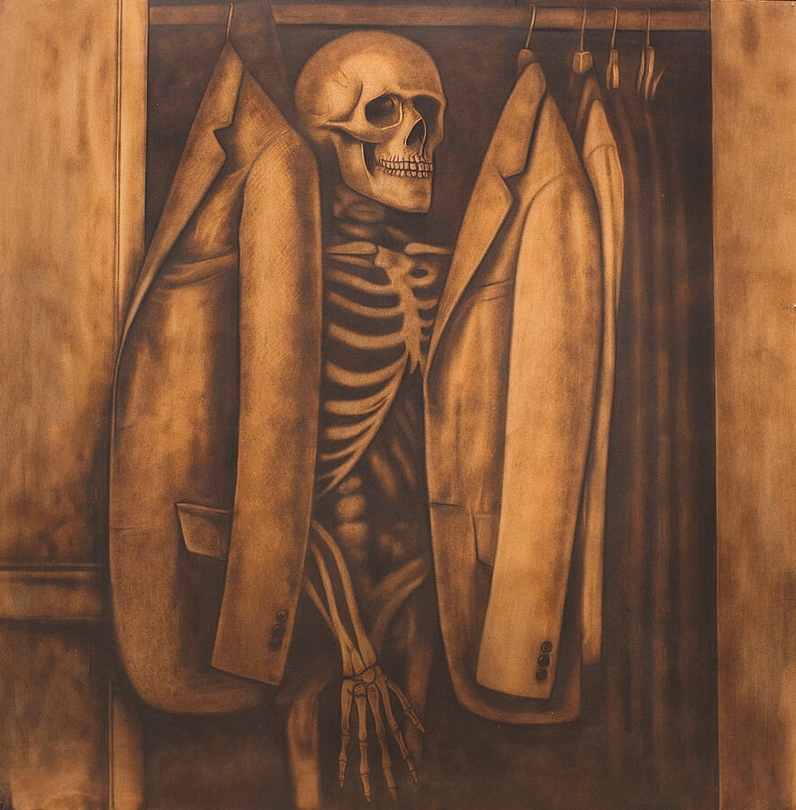 Purifying My HutchPyrography (fire on wood)